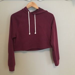 h&m cropped hoodie